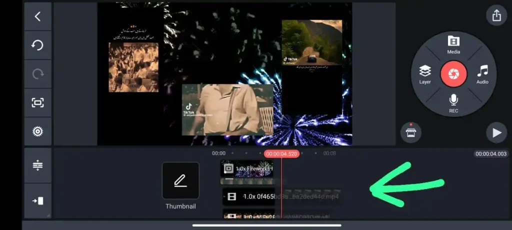 Multi layer video/audio  kinemaster